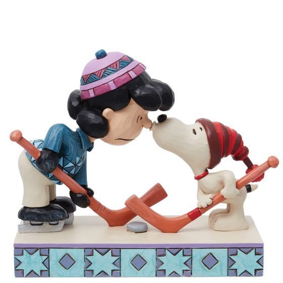 Enesco Peanuts by Jim Shore : 6013041 Snoopy and Lucy Playing Hockey