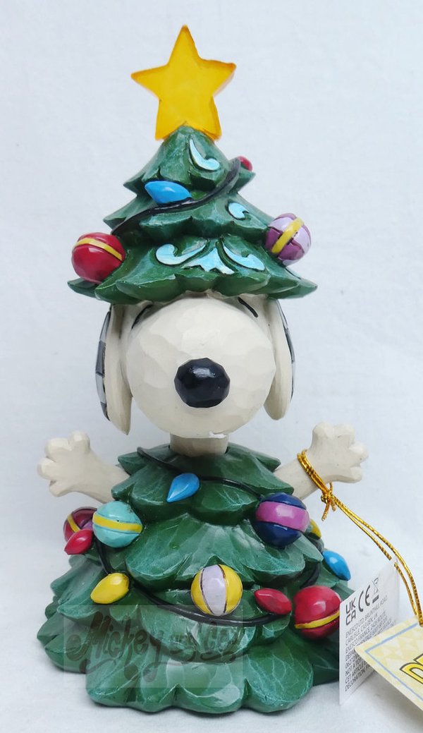 Enesco Peanuts par Jim Shore : 6013042 Snoopy habillé en arbre