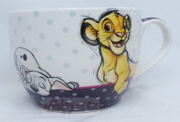 Disney Egan Haushalt MUG Becher Tasse Cappuccino ML 520 : Animals simba Bambi Klopfer