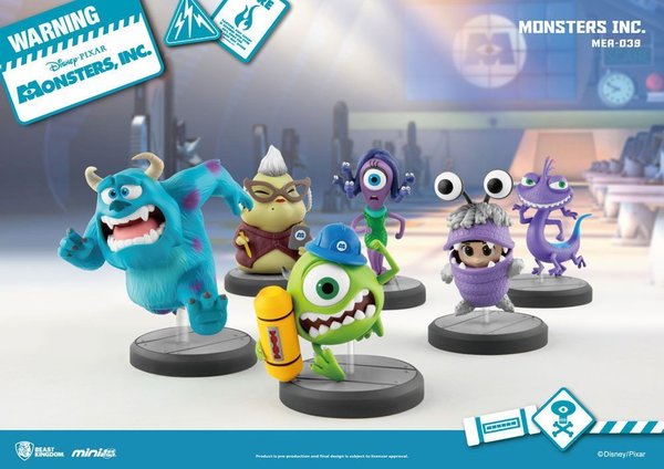 Disney Beast Kingdom Die Monster AG Mini Egg Attack Figuren 6-er Pack 10 cm