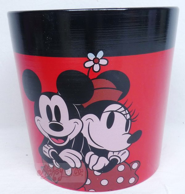 Disney Kurt S Adler Blumentopf: large size : Mickey und Minnie REtro