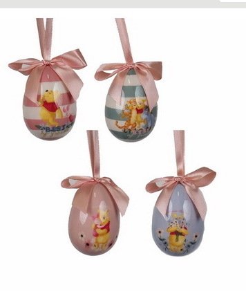 Disney Kurt S Adler Osterschmuck Easter Egg Eier Ostern Ostereier : Set mit 4 Winnie Pooh