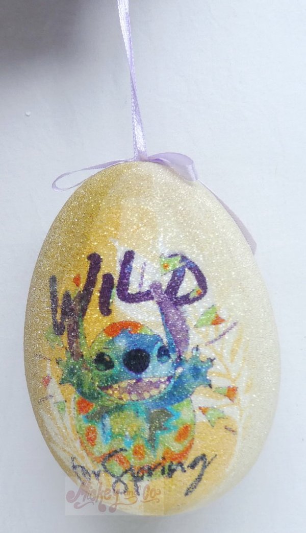 Disney Kurt S Adler Osterschmuck Easter Egg Eier Ostern Ostereier : Stitch Wild for Spring