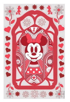 Disney Fensterbilder Kurt S Adler 100 years of Wonde Minnie Mouse