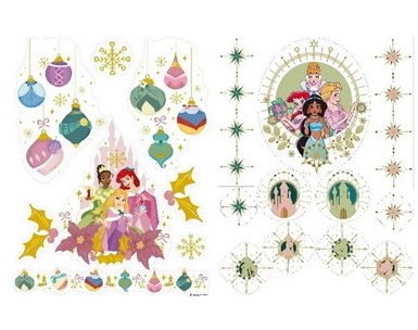Disney Fensterbilder Kurt S Adler Set mit 2 : Prinzessinen