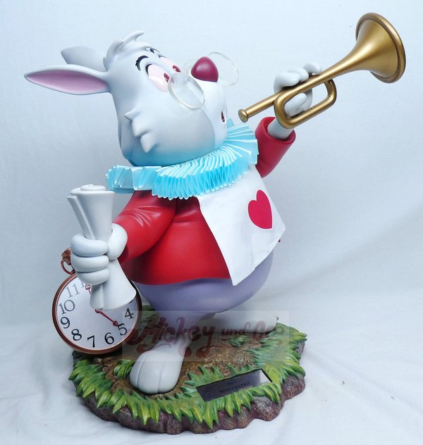 Disney Beast Kingdom Alice im Wunderland Master Craft Statue The White Rabbit 36 cm