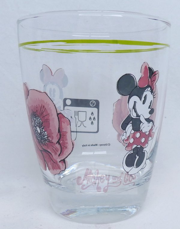 Disney Disneyland Paris Porzellan Minnie 2023 : Glas Trinkglas