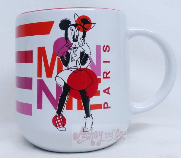 Disney Disneyland Paris Porzellan Minnie 2023 : MUG Tasse Pott Kaffeetasse groß