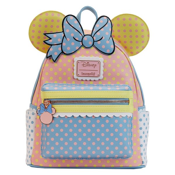 Loungefly Disney Rucksack Backpack Daypack WDBK2919 Color Block Dots Minnie Mouse