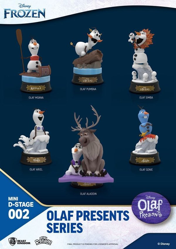 Disney Beast Kingdom Die Eiskönigin Mini Diorama Stage 6er Pack