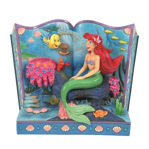 Disney Enesco Traditions Jim Shore Figur: 601432 A Mermaid`s Tale Storybook Ariel