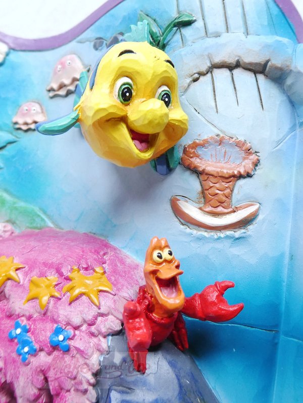 Disney Enesco Traditions Jim Shore Figurine : 601432 Livre d'histoires A Mermaid's Tale Arielle