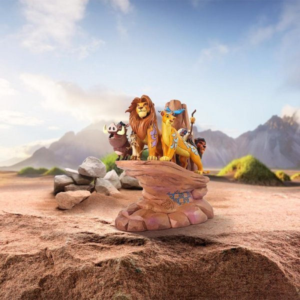 Figurine Disney Enesco Traditions Jim Shore : 6014329 Rocher de la fierté sculpté par le Roi Lion en