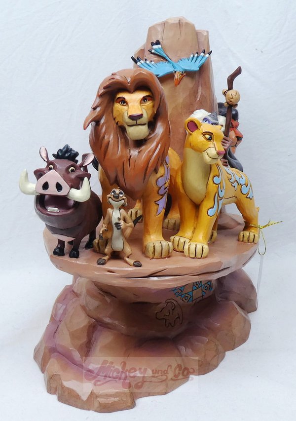 Disney Enesco Traditions Jim Shore Figur: 6014329 Pride Rock Carved by Heart König der Löwen
