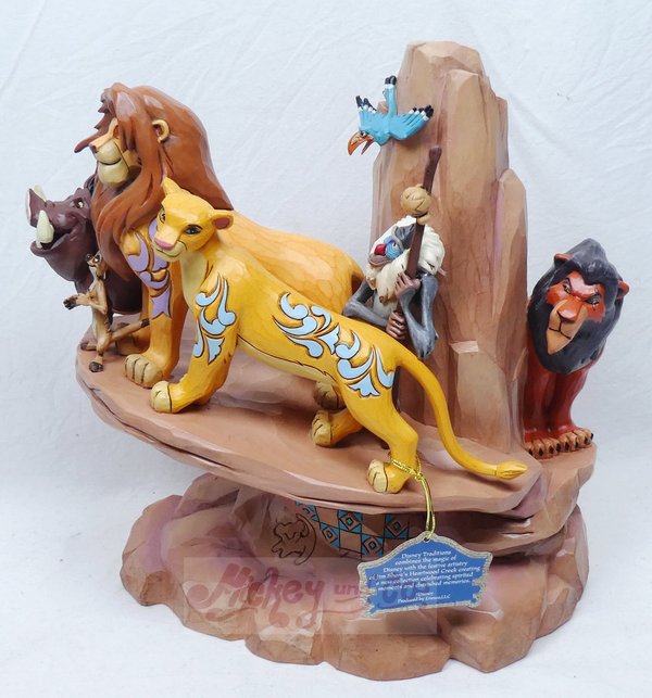 Disney Enesco Traditions Jim Shore figurine: 6014329 Pride Rock Carved by Heart Lion King