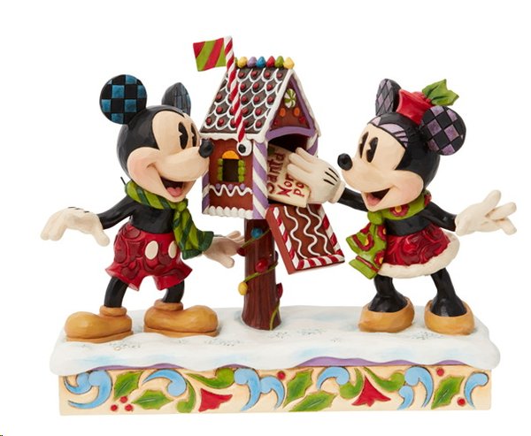 Disney Enesco Traditions Jim Shore : 6015001 Mickey & Minnie Letterbox Briefkasten