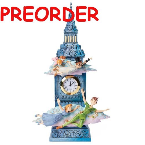 Disney Enesco Traditions Jim Shore 6015025 : L'horloge de Peter Pan Big Ben Londres