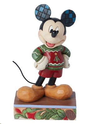 Disney Enesco Traditions Jim Shore 6015002: Mickey Mouse in Ugly Sweater hässlichen Pullover