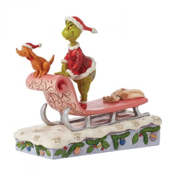 Enesco Grinch by Jim Shore The Grinch and Max on a sleigh 6015215