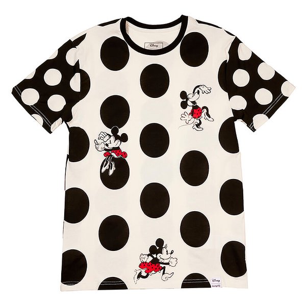 Disney Loungefly T-Shirt Minnie Mouse Rocks The Dots